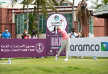 Thailand’s Patty Tavatanakit leads the $1million Aramco Team Series – Bangkok Patty Tavatanakit in her first shot of Aramco Team Series - Bangkok