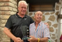 ALFIES GOLF SOCIETY Captain’s Day The Gold Division and Overall winner was Gulli Kristjansson with 38 points