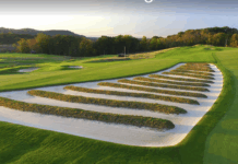 IN THE BUNKER WITH MICK THE GRIP Oakmont has 210 deep bunkers, including the infamous 100 yd. long Church Pews