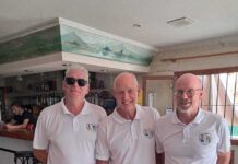 La Marina Golf Society Match Report La Finca- 12th June 2025 Players of the La Marina Golf Society had to set alarm clocks to go off before the sun had woken up this Thursday to enable all 23 to depart heading to La Finca for their 9.30am 1st tee time.