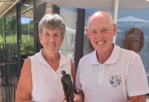 Founder’s Trophy Victory for Susan Lyall in Las Colinas heat The winner of the Founder's Trophy Sue Lyall with Captain Alan Craig
