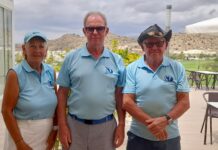 In the rough and loving it – Inbetweeners conquer Font Del Llop Photo left to right- Lesley Cullen, Frank Cullen, Jimmy Scott